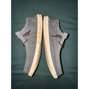 Hey Dude Men's 11 Gray Slip On Loafers